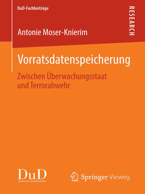 cover image of Vorratsdatenspeicherung